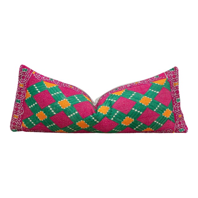 Antique Harita Sindh Silk Pillow For Sale