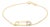 10K Yellow Gold 1/10 Cttw Diamond Paperclip Charm Adjustable Link Bracelet (J-J Color, I1-I2 Clarity) - 7.25 Inch For Sale