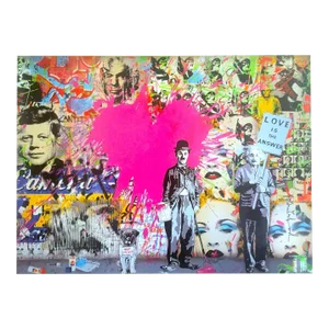 Mr. Brainwash " Love Is the Answer " Authentic Lithograph Print Pop Art Poster