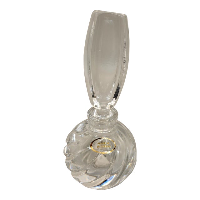 Vintage Mikasa Crystal Perfume Bottle For Sale