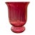 Cranberry Pilgrim Glass Hand Blown Vase For Sale