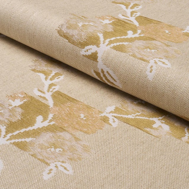 2020s Sample - Schumacher Trace Of Connection Fabric In Blush For Sale - Image 5 of 6