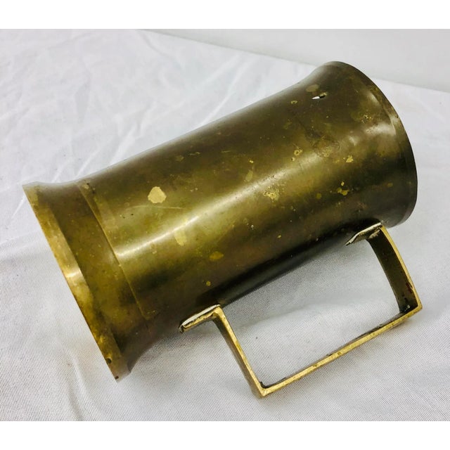 Late 19th Century Antique Handmade Brass Cup For Sale - Image 5 of 8