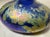 Vintage Hand Blown Kent Fiske Blue Iridescent Art Glass Splatter Vase Sculpture For Sale - Image 12 of 14