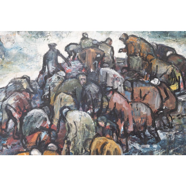 1980s Royston Eroyd, Slag Heap, 1984, Acrylic For Sale - Image 5 of 8