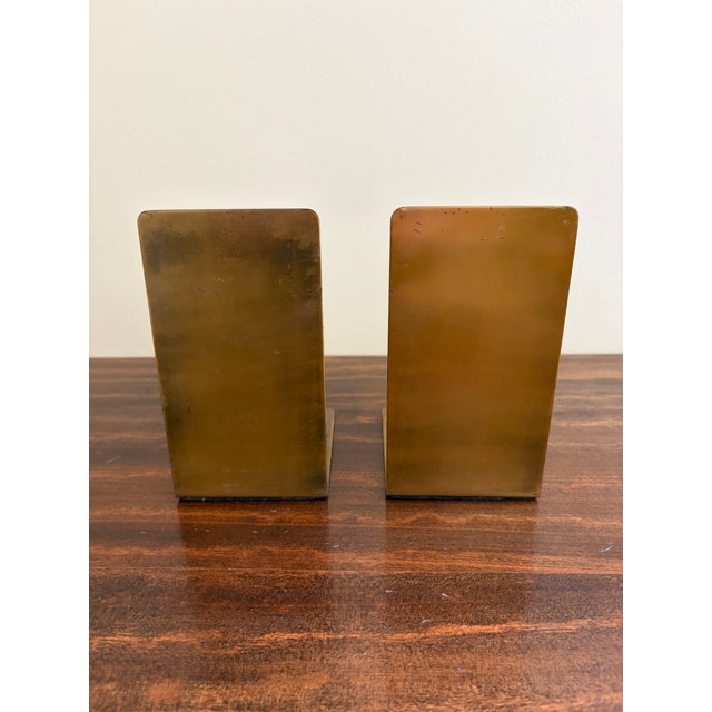 1980s Neoclassical Cast Brass Celestial Armillary Sundial Bookends, Pair For Sale - Image 9 of 9