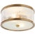 Randolph Small Flush Mount in Hand-Rubbed Antique Brass Designer: Alexa Hampton Mounting: Flush Shade Detail: Frosted...