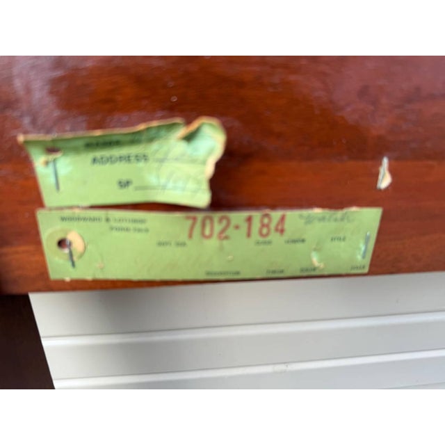 Ethan Allen Solid Mahogany King Headboard With Metal Rails & Slats For Sale - Image 11 of 12