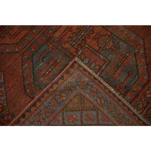 Old New House Vintage Distressed Ersari Carpet - 8'4" X 10'10" For Sale - Image 4 of 9
