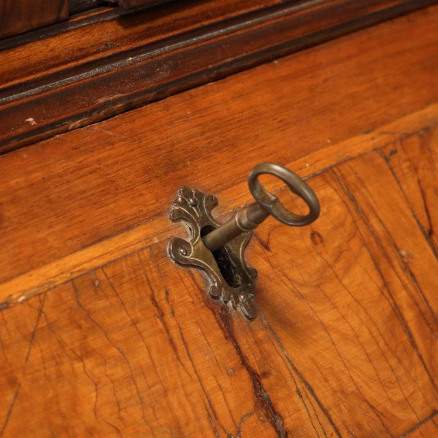 18th Century Walnut and Burl Walnut Trumeau, Italy For Sale - Image 9 of 14