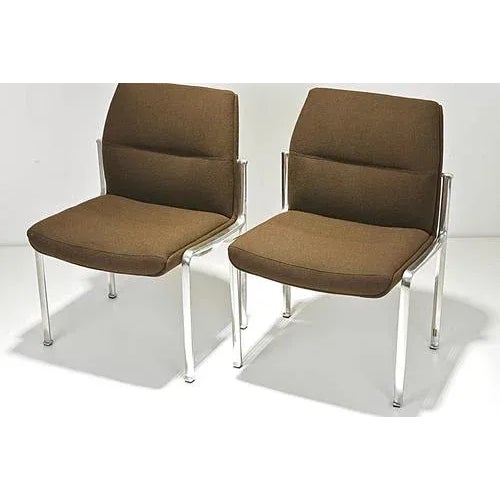 Metal Chairs by Richard Schultz for Knoll International, Germany, 1966, Set of 2 For Sale - Image 7 of 10
