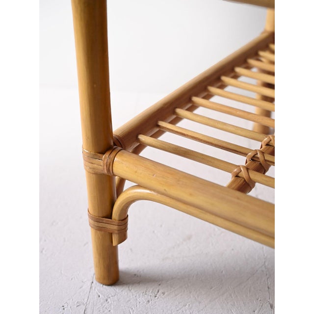 Brown Vintage Bamboo Bedside Tables, 1960s, Set of 2 For Sale - Image 8 of 13