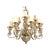 Glass Gilt Iron and Crystal Beaded Chandelier, Belle Époque Style For Sale - Image 7 of 7