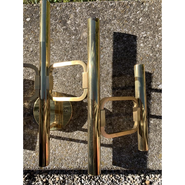 1960s Large Space Age Wall Lamp Sculpture from Maison Jansen and Sciolari, 1960s For Sale - Image 5 of 18