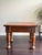 Vintage Rustic Solid Pine Square End Table — Turned Baluster Leg Farmhouse Spanish Colonial Side Table Dimensions *...