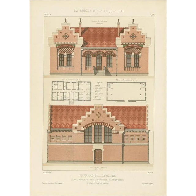 Pharmacie Gymnase in France, 1890s, Paper For Sale - Image 6 of 6