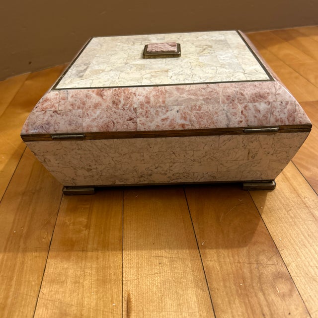 Maitland - Smith Vintage Maitland Smith Style Hinged Box For Sale - Image 4 of 11
