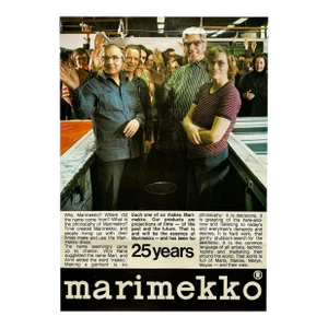 1970s 25th Anniversary Marimekko Poster