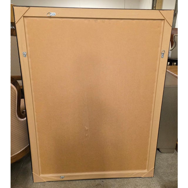 Burl Wood Rectangular Beveled Mirror For Sale - Image 13 of 13