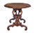 Wood Victorian Carved Burr Walnut Side Table, 1860s For Sale - Image 7 of 8