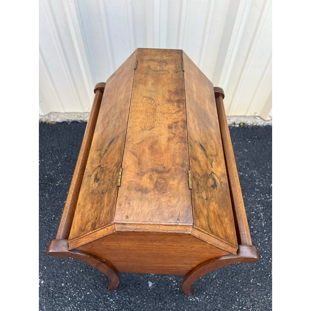 Antique Walnut and Burlwood Dough Box or Storage Table For Sale - Image 12 of 12