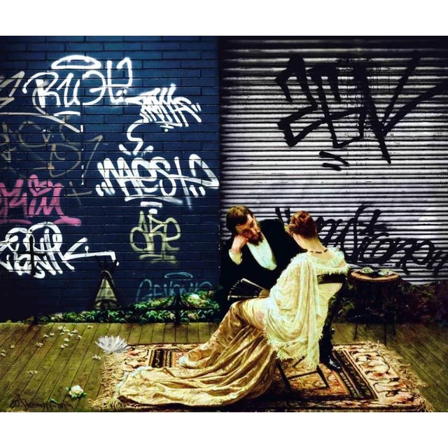 Anecdoche - is a beautiful print on canvas of a digital collage realized by the Italian artist Chiara Santoro. Edition of...