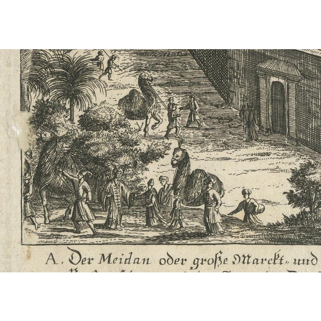 J.C. Haffner, Panoramic View of Isfahan, 1690, Paper For Sale - Image 6 of 8