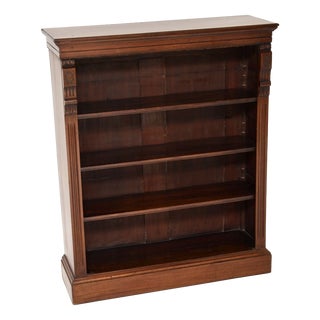 Antique Victorian Open Bookcase, 1860s For Sale