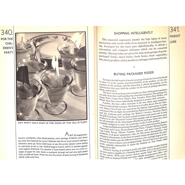 "General Foods Cook Book" 1932 For Sale - Image 10 of 10