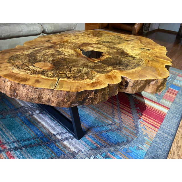 Maple Burl Table For Sale - Image 4 of 4