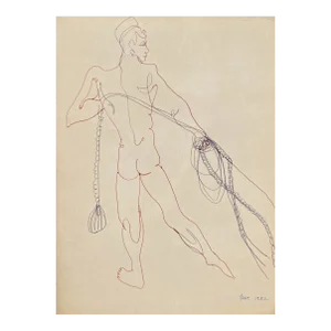1952 James Bone Sailor Male Nude Drawing