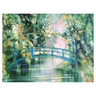 Camille Hilaire, Le Pont À Giverny, 1989, Lithograph For Sale
