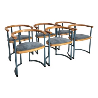 Achillea Chairs attributed to Tito Agnoli for Ycami, 1970s, Set of 6 For Sale