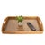 Boho Chic Artifacts Rattan Rectangular Tray with Glass Insert in Honey Brown - 21" For Sale - Image 3 of 6