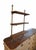 French French Multi-Drawer Shop Counter in Pine With Wood Shelves and Brass Brackets For Sale - Image 3 of 9