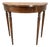 Antique Sheraton Demilune Console Table | Mahogany Inlaid Federal Entry Table For Sale