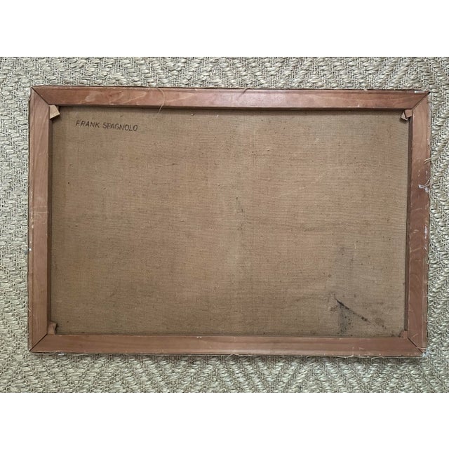 Intense Mid Century Modern Oil Painting For Sale - Image 12 of 12