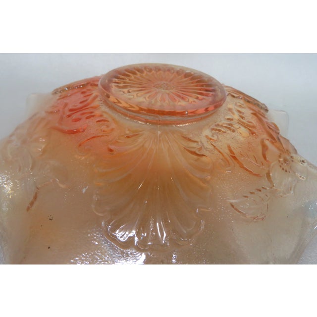Northwood Marigold Carnival Glass Ruffled Candy Dish Bowl For Sale In Miami - Image 6 of 12
