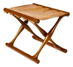1960s Danish Modern / Mid Century Teak “Gold Hill” Foot Stool – Attributed to Poul Hundevad for Vamdrup Stølefabrik