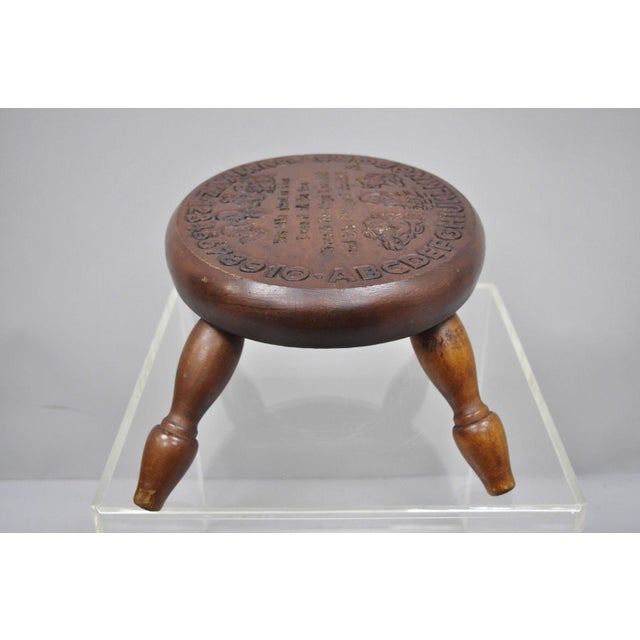 Vintage Folk Art Solid Wood Childrens This Little Stool Of Mine Step Stool Chairish Hollow plastic construction makes these step stools lightweight and stackable. vintage folk art solid wood childrens this little stool of mine step stool