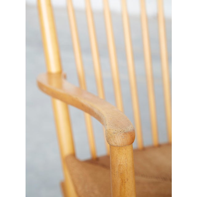 Wood Vintage J16 Rocking Chair by Hans J. Wegner for FDB Møbler, 1960s For Sale - Image 7 of 17