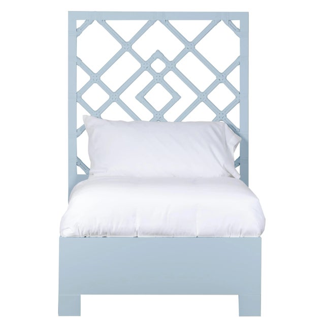 Coastal Darien Bed Twin - Blue For Sale - Image 3 of 3