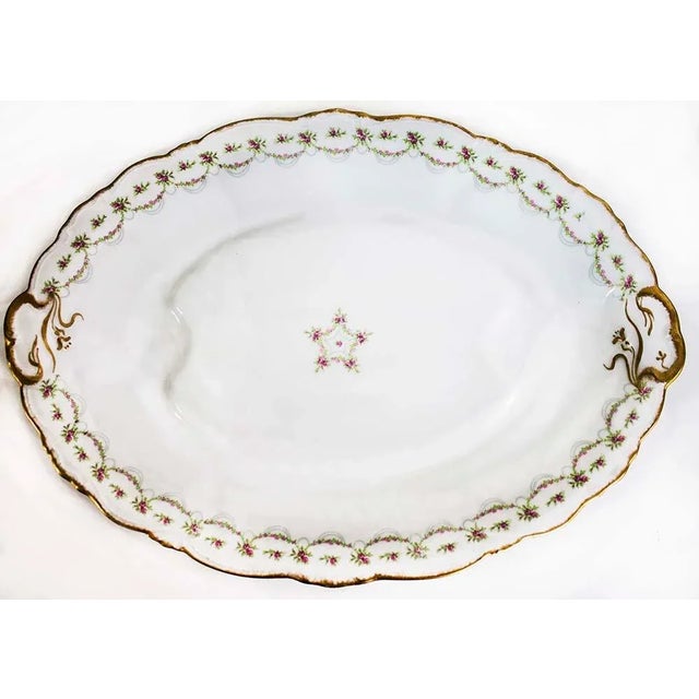 French Country French Depose' Platters by Limoges C. Ahrenfeldt. - Set of 3 For Sale - Image 9 of 10