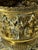 Antique 1800s French Brass Cachepot Planter With Repousse' Work 10" Diameter For Sale - Image 4 of 10