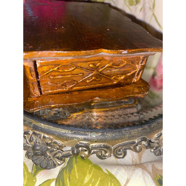Vintage Italian Hand-Painted Wooden Box With Ornate Trim. For Sale - Image 11 of 11
