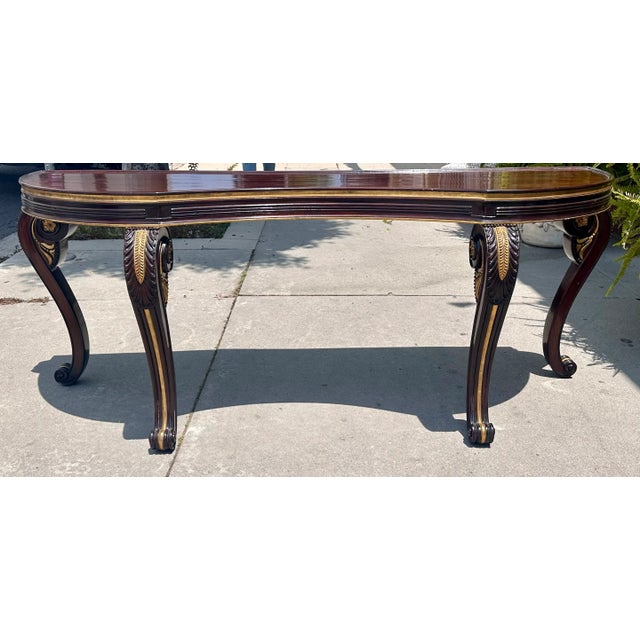 Dessin Fournir Chatsworth Mahogany & Giltwood Console Table.