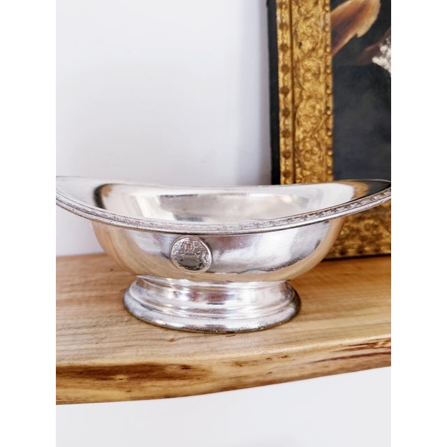 1920s 1929 Silver Plated Bowl From Delmonicos New York For Sale - Image 5 of 6