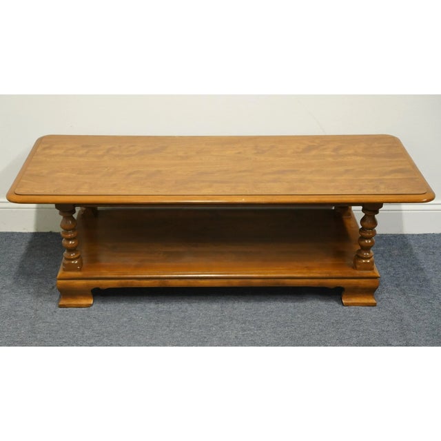 Ethan Allen Heirloom Nutmeg Maple Colonial Early American 50" Accent Coffee Table 10-8640p For Sale In Kansas City - Image 6 of 9
