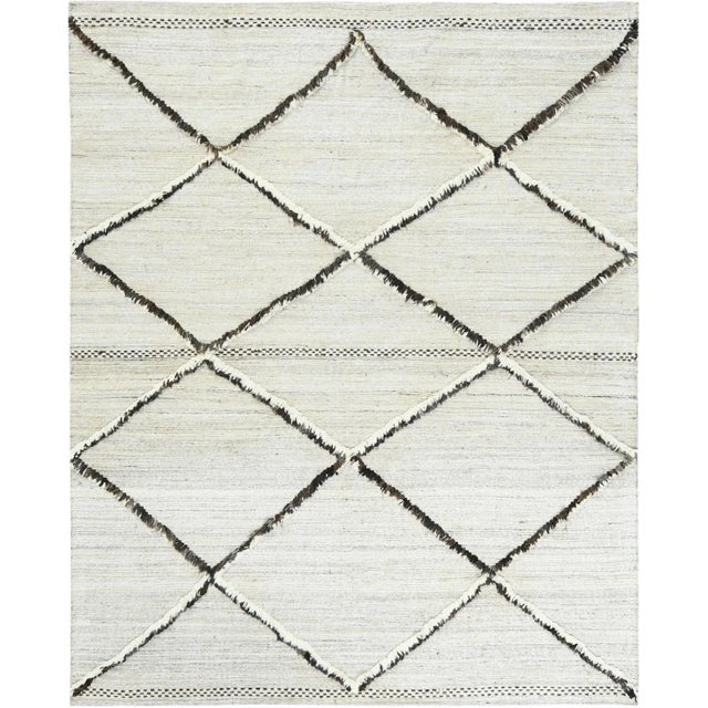2020s 2020s Hand Knotted Modern Rug. 08'04" X 10'02" For Sale - Image 5 of 5