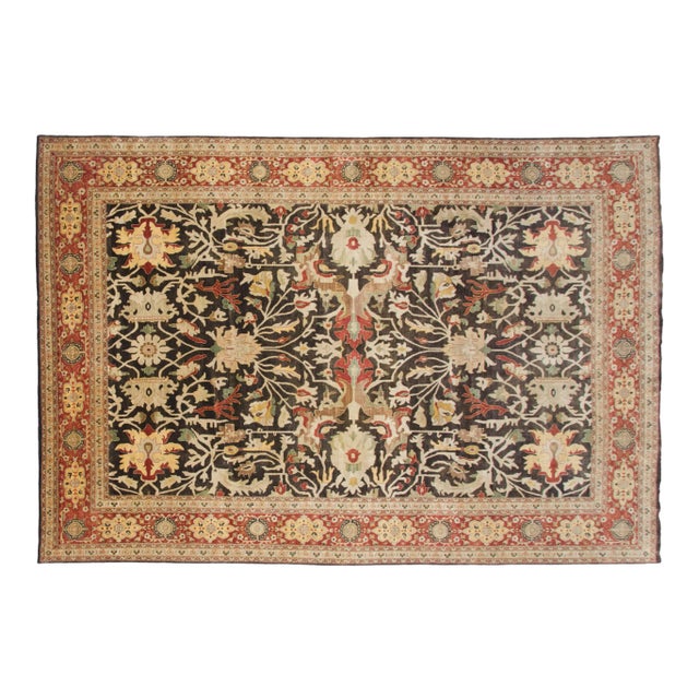 Fine Indian Serapi Design Rug - 9'9" X 14'3" For Sale